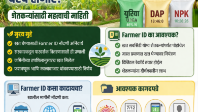 👉 आता अनुदानित रासायनिक खत (Subsidy Fertilizer) घेण्यासाठी Farmer ID (शेतकरी आयडी) अनिवार्य करण्यात येणार आहे.